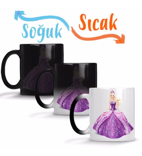 Barbie 04 Sihirli Kupa Bardak Porselen