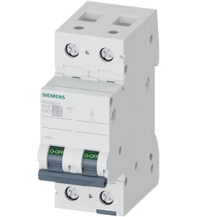 SIEMENS 2x63 A OTOMATİK SİGIRTA C TİP YAVAŞ KARAKTERLİ