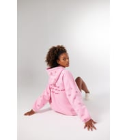 Oversize Kapüşonlu Unisex Eye Sweat Pembe