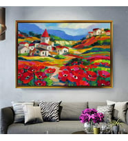 Altın Çerçeveli dekoratif tablo l141 (Gold)
