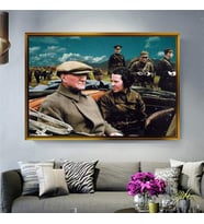 Altın Çerçeveli dekoratif tablo a1961 (Gold)