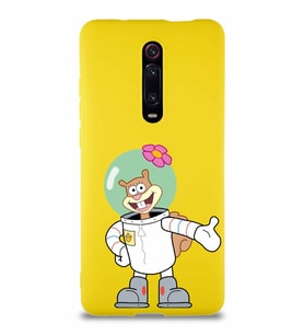 Xiaomi Redmi K20 Pro Soft Premier Kapak Sandy Tasarımlı Silikon Kılıf - Sarı (Şeffaf)