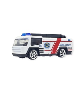 3'lü İş Makinaları Road Seti - Die Cast - DS044 - Ambulans - 1 ADET