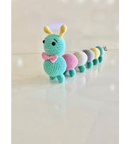 Amigurumi Renkli Tırtıl Kardeş