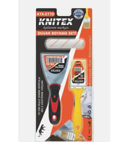 Ev Dekorasyonu ve Boyama Seti – 10cm Rulo, 50mm Spatula, No:2 Kestirme Fırçası (Çok Renkli)