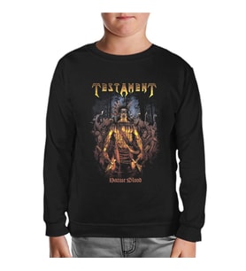 Testament - Native Blood Siyah Çocuk Sweatshirt