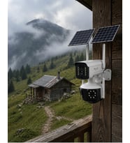 Güneş Enerjili Bahçe Kamerası 4g Sım Kartlı 9mp Akıllı Güvenlik Kamerası