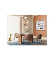 Mylights Demet Habek Masaüstü Dokuzlu 9lu Cam Sarkıt Modern Şık Salon Avize Otel Avm Restaurant Ofis