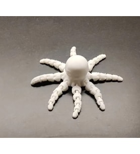 12CM Ufak Hareketli Örümcek Balığı PLA Doğal Malzeme MD2 (Çok Renkli)