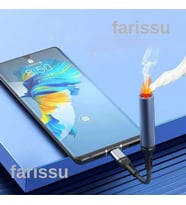USB-C Şarj Portlu, Üfleyerek Çalışan Elektrikli Çakmak (Sadece Çin Menşeli Type-C Cihazlar İçin)
