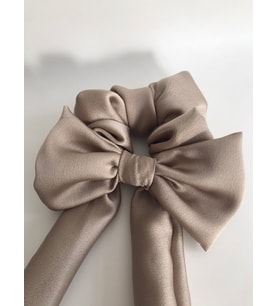 Gold Kurdela Fiyonk Scrunchie Simit Toka