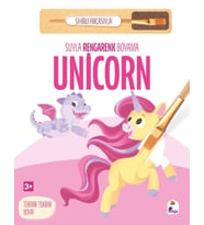 Suyla Rengarenk Boyama - Unicorn (Sihirli Fırçasıyla)