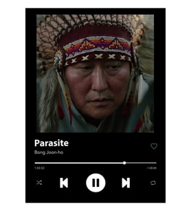 Parasite (1/2) X Spotify Tablo Ahşap Poster Dekoratif