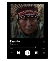 Parasite (1/2) X Spotify Tablo Ahşap Poster Dekoratif