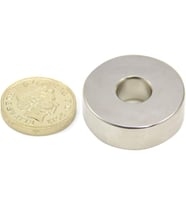 30Mm X Del.Çapı 9Mm X Kalınlık 10Mm Güçlü Delikli Neodyum Mıknatıs