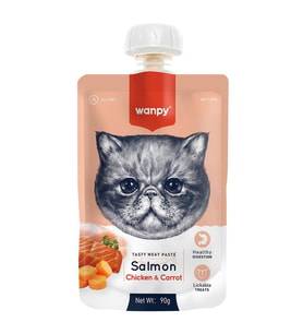 Wanpy Taze Somonlu&Tavuklu Kedi Et Ezmesi 90 gr