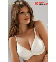 Le Jardin Premium Kadın Büyük Beden Soft Boş Cup Balenli Desteksiz Kutulu Tek Sütyen