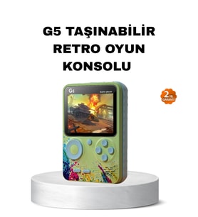 G5 Retro Oyun Konsolu 500 Klasik Oyunlu 3 İnç HD Ekran ve TV Bağlantılı