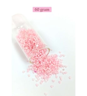 Kesme Cam Boncuk 2mm - 60 Gram - Şeker Pembe - BNC398