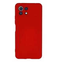 Newface Xiaomi Mİ 11 Lite Kılıf Nano içi Kadife Silikon - Kırmızı