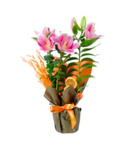 BUKET KAGIDINDA LİLYUM TASARIM