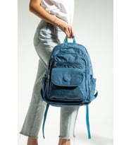 Unisex Okul Çantası Su İtici Hafif Klinkır Kumaş Günlük Sırt Çantası 40*30 Cm Çok Cepli