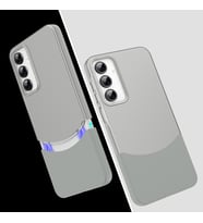 Samsung Galaxy A36 Kılıf Mıknatıslı Çift Renk Duble Kapak (Gri)