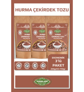 Hurma Aşkı Hurma Çekirdeği Tozu 250GrX3=750Gr