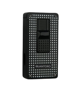 Quantoro 2 Torch Pürmüz Siyah-Beyaz Metal Puro Çakmağı