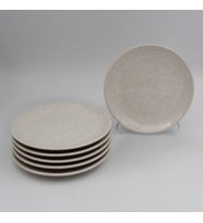 Arna 20 Cm Seramik Pasta Tabağı 6 Adet - Simli