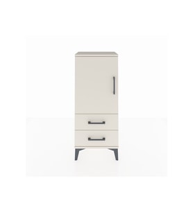 Arges Komodin 2 Raflı 2 Çekmeceli Tek Kapaklı 44x30x106 Aytaşı-Aytaşı