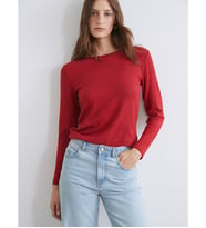 LCW EVERYDAY Kırmızı Bisiklet Yaka Kadın Body