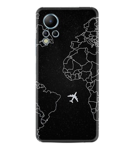 Infınix Note 12 Kılıf Resimli Desenli Silikon Platinium Series Black Plane 1868