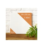 30x30 cm 1 Adet  Kare Boş Tuval Tablo
