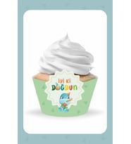 Baby Dinozor Temalı Cupcake Sargısı 8'li