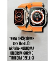 Suya Ve Toza Dayanıklı 45 Mm Akıllı Saat Bildirim Ve Cevapsız Çağrı Görüntüleme