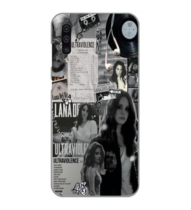 Samsung Galaxy A70 Uyumlu Lana Del Rey Desenli Şeffaf Telefon Kılıfı