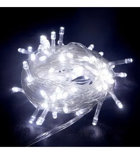 10m 100 LED Boncuk Lamba Beyaz Işık