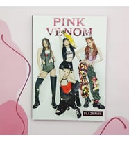 Sert Kapaklı A5 Not Defteri , Tarihsiz Ajanda -  Venom Blackpink 