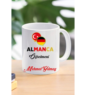 almanca öğretmeni özel tasarım kupa bardak