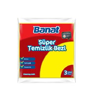 Banat Süper Temizlik Bezi 3 Adet (Karışık)