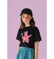 Süngerbob Patrick Baskılı Unisex Çizgi Film Çocuk Tişört (1-12 Yaş)
