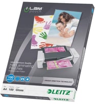 Leitz UDT Laminasyon Poşeti, A4, 100 mikron, 100 adet, Şeffaf