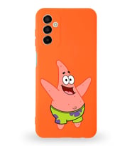 Samsung Galaxy M23 Uyumlu Lansman Kılıf Altı Kapalı İçi Kadife  Patrick Yıldız Tasarımlı  Kapak (Şeffaf)