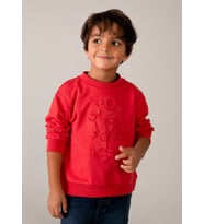 Mayoral Erkek Çocuk İki İplik Sweatshirt Kırmızı