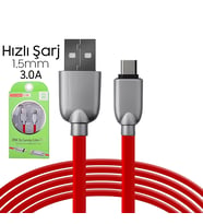 Ally Usb Type-C  Zinc Alloy Dayanıklı 3.0a 1.5mm Usb Kablo-(5775) - GLST6535-9816