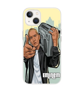 Iphone 14 PLUS Uyumlu Eminem Tasarımlı Şeffaf Telefon Kılıfı