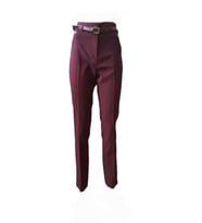 Kübra 3253 Kadın Klasik Bilekte Kumaş Pantolon - Açık Mavi - 38 (Bordo)