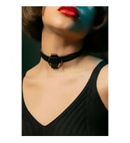 Deri Choker, Deri Kolye Tasma (Kırmızı)