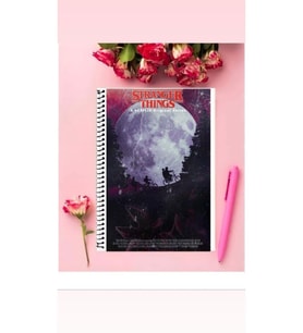 Stranger Things Defter 1 Adet Özel Tasarım A4 Boyutu Telli Kareli Defter 21*29 Cm